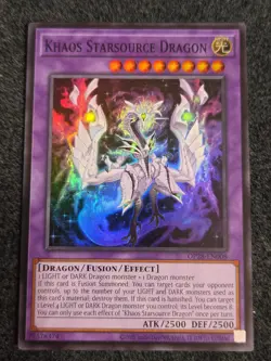 Khaos Starsource Dragon Super Rare OP28-EN008 Unlimited Edition NM - Image 1