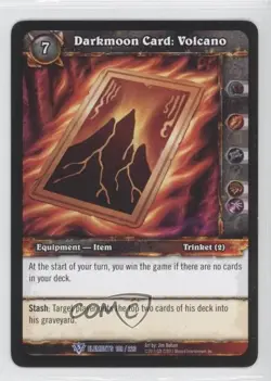 2010 World of Warcraft TCG: War of the Elements Darkmoon Card: Volcano #188 - Image 1