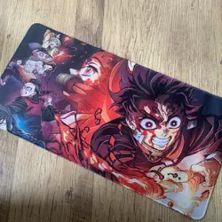 Demon Slayer Rubber Playmat Play Mat For Tcg Trading Card Game Mouse Pad - Image 1
