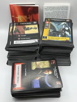 STAR WARS YOUNG JEDI 1999 DECIPHER CCG COLLECTIBLE CARD COLLECTION 450+ CARD LOT - Image 1