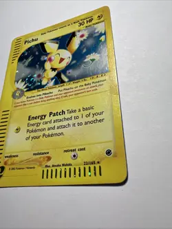 Pokemon TCG Vintage Pichu Holo Rare Expedition Card 22/165 WOTC - Image 2