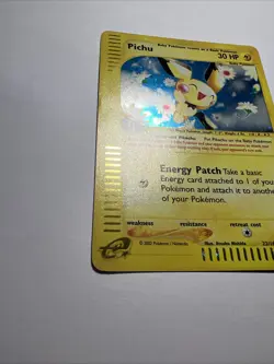 Pokemon TCG Vintage Pichu Holo Rare Expedition Card 22/165 WOTC - Image 3