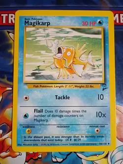 Magikarp 50/130 - Uncommon 2000 English Base Set 2 Pokemon Card - Image 1
