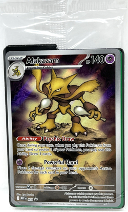 Alakazam - MEP009 Pokemon Mega Evolution Black Star Promo Card Sealed w/dividers - Image 2