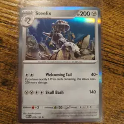 Pokemon TCG Steelix Holo Rare 093/132 Mega Evolution Card - Image 1