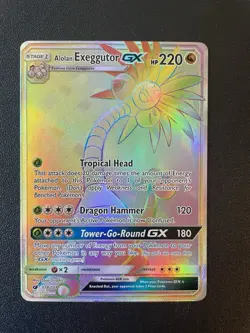 Alolan Exeggutor GX Holo Card 118/111 Secret - Crimson Invasion - NM - Image 1