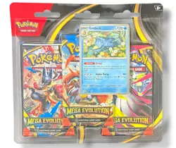 Pokemon TCG Mega Evolution 3-Pack Blister - Golduck Promo Card - Factory Sealed - Image 1