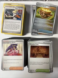 Large 400 Bulk Trainer Card Pokemon TCG Lot Mixed Sets No Energies Contains Dubs - Image 1