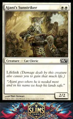 Magic the Gathering MTG Magic 2013 (M13) Ajani's Sunstriker #2 Buy 2 Get 1 - Image 1