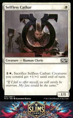 Magic the Gathering MTG Magic 2015 (M15) Selfless Cathar #31 Buy 2 Get 1 - Image 1