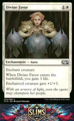 Magic the Gathering MTG Magic 2015 (M15) Divine Favor #10 Buy 2 Get 1 - Image 1
