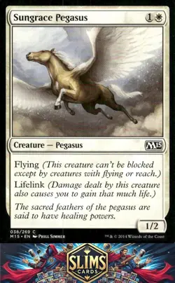 Magic the Gathering MTG Magic 2015 (M15) Sungrace Pegasus #38 Buy 2 Get 1 - Image 1