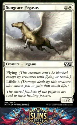 Magic the Gathering MTG Magic 2015 (M15) Sungrace Pegasus #38 Buy 2 Get 1 - Image 1