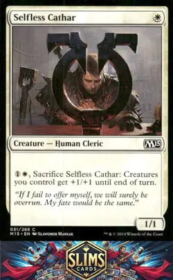 Magic the Gathering MTG Magic 2015 (M15) Selfless Cathar #31 Buy 2 Get 1 - Image 1