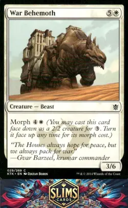 Magic the Gathering MTG Khans of Tarkir War Behemoth #29 Buy 2 Get 1 - Image 1