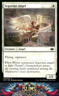 Magic the Gathering MTG Modern Horizons Segovian Angel #25 Buy 2 Get 1 - Image 1