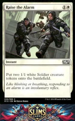 Magic the Gathering MTG Magic 2015 (M15) Raise the Alarm #26 Buy 2 Get 1 - Image 1