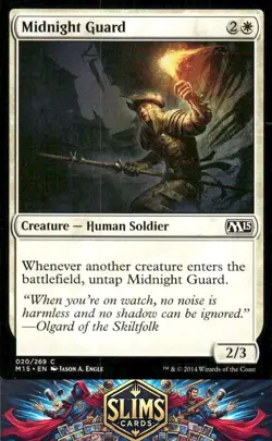 Magic the Gathering MTG Magic 2015 (M15) Midnight Guard #20 Buy 2 Get 1 - Image 1