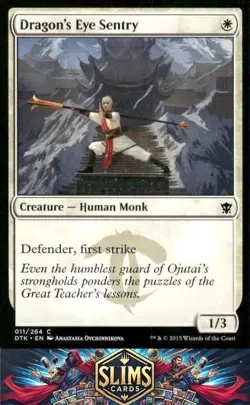 Magic the Gathering MTG Dragons of Tarkir Dragon's Eye Sentry #11 Buy 2 Get 1 - Image 1