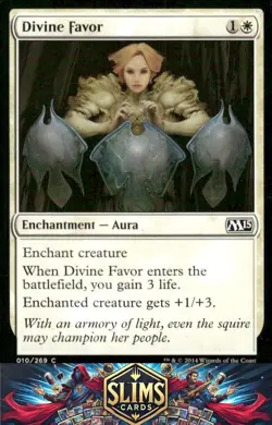 Magic the Gathering MTG Magic 2015 (M15) Divine Favor #10 Buy 2 Get 1 - Image 1