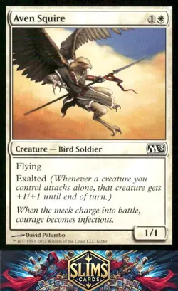 Magic the Gathering MTG Magic 2013 (M13) Aven Squire #6 Buy 2 Get 1 - Image 1