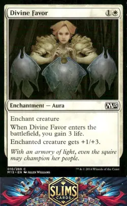 Magic the Gathering MTG Magic 2015 (M15) Divine Favor #10 Buy 2 Get 1 - Image 1