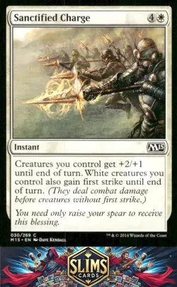Magic the Gathering MTG Magic 2015 (M15) Sanctified Charge #30 Buy 2 Get 1 - Image 1