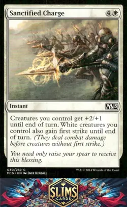 Magic the Gathering MTG Magic 2015 (M15) Sanctified Charge #30 Buy 2 Get 1 - Image 1