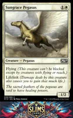 Magic the Gathering MTG Magic 2015 (M15) Sungrace Pegasus #38 Buy 2 Get 1 - Image 1
