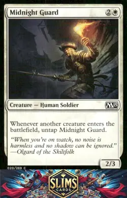 Magic the Gathering MTG Magic 2015 (M15) Midnight Guard #20 Buy 2 Get 1 - Image 1