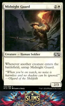 Magic the Gathering MTG Magic 2015 (M15) Midnight Guard #20 Buy 2 Get 1 - Image 1