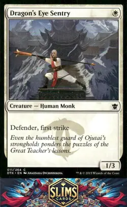 Magic the Gathering MTG Dragons of Tarkir Dragon's Eye Sentry #11 Buy 2 Get 1 - Image 1