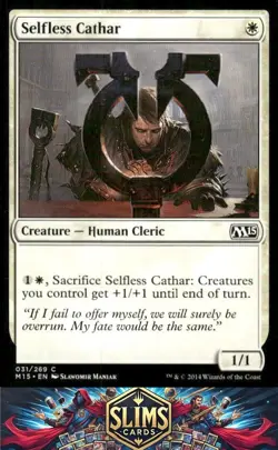 Magic the Gathering MTG Magic 2015 (M15) Selfless Cathar #31 Buy 2 Get 1 - Image 1