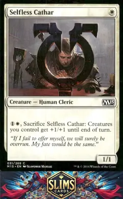 Magic the Gathering MTG Magic 2015 (M15) Selfless Cathar #31 Buy 2 Get 1 - Image 1