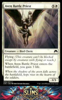 Magic the Gathering MTG Magic Origins Aven Battle Priest #6 Buy 2 Get 1 - Image 1