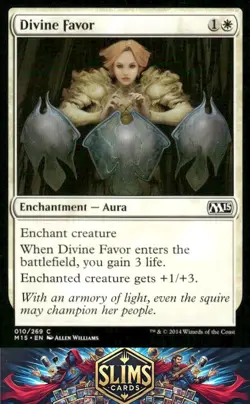Magic the Gathering MTG Magic 2015 (M15) Divine Favor #10 Buy 2 Get 1 - Image 1