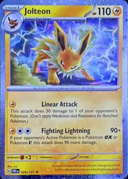 Pokemon TCG Jolteon 029/131 (Cosmos Holo) Miscellaneous Cards - Image 1