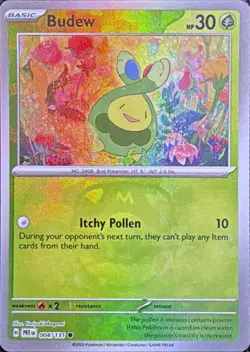Pokemon TCG Budew (Master Ball Pattern) 004/131 Prismatic Evolutions - Image 1
