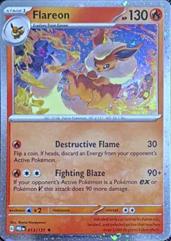 Pokemon TCG Flareon 013/098 (Cosmos Holo) Miscellaneous Cards - Image 1