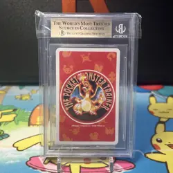 BGS 9.5 Pikachu No.025 Pokemon Red Playing Cards Vintage Nintendo Japanese 1996 - Image 3