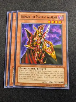Yugioh - 3x Breaker the Magical Warrior YSYR-EN015 Unlimited Common NM - Image 1