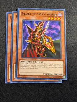 Yugioh - 3x Breaker the Magical Warrior EGS1-EN007 Unlimited Common NM - Image 1