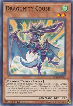 Dragunity Couse - MP19-EN088 - Common - 1st Edition NM Yugioh 2019 Gold Sarcopha - Image 1