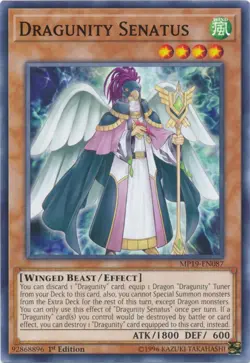 Dragunity Senatus - MP19-EN087 - Common - 1st Edition NM Yugioh 2019 Gold Sarcop - Image 1