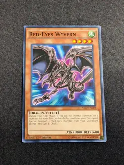 Yugioh - Red-Eyes Wyvern SR02-EN010 1st Edition Common NM - Image 1