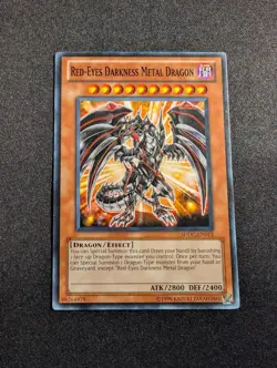 Yugioh - Red-Eyes Darkness Metal Dragon SDDC-EN013 Unlimited Common NM - Image 1