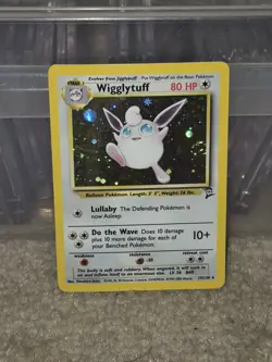 Wigglytuff 19/130 - Base Set 2 Holo Rare Vintage - Pokemon Card TCG - LP + SWIRL - Image 1