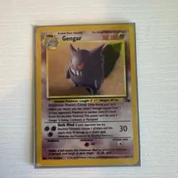Pokemon TCG Gengar 5/62 Fossil Unlimited Holographic Card LP Condition - Image 1