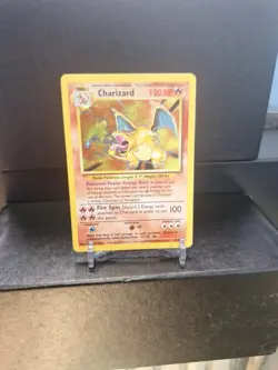 1999 Charizard Holo Base Set Pokemon Card #4/102 Ruby Red | Moderate Play - Image 1