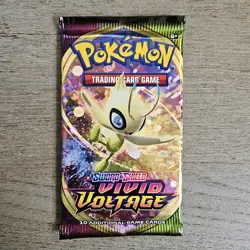 Pokemon Vivid Voltage Booster 10 Cards Pack Random Artwork Sealed - Image 1